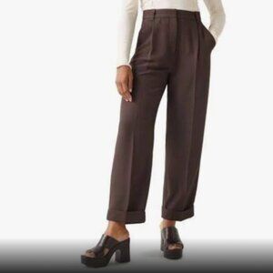 & Other Stories Tapered Cuff Trousers in Brown